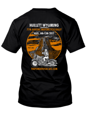 77th Annual Motorcycle Rally Shirt for a Bar- Devils Tower Wyoming- | Diseño de Camiseta por Adrian