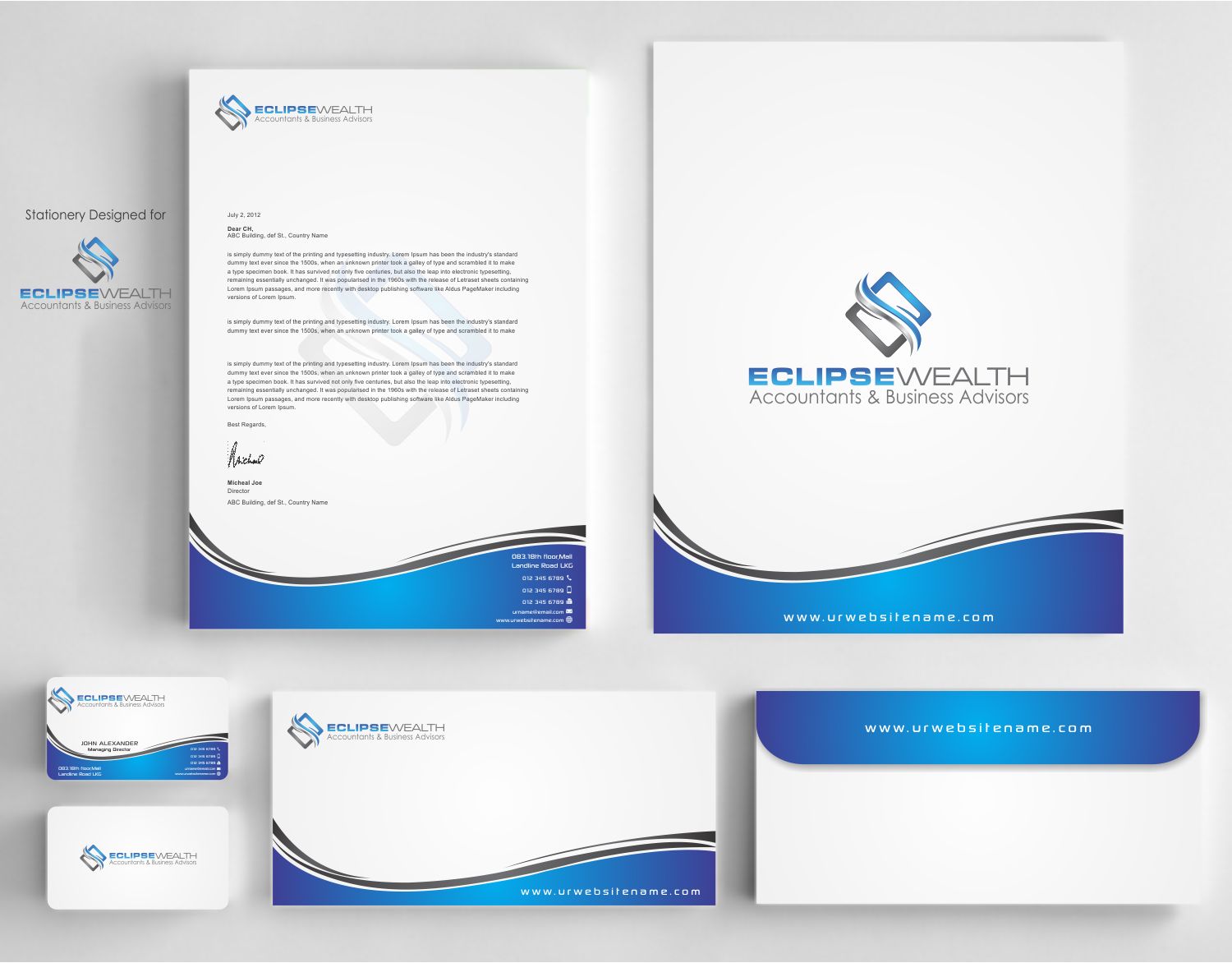 Stationery Design by szabist for Robson Accounting  | Design #14677437