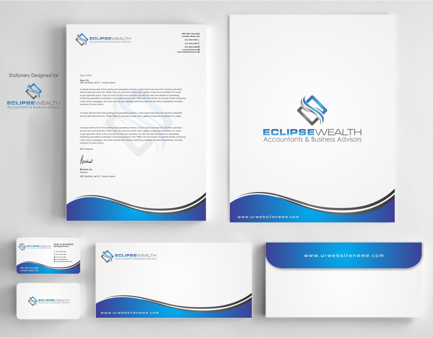 Stationery Design by szabist for Robson Accounting  | Design #14677439