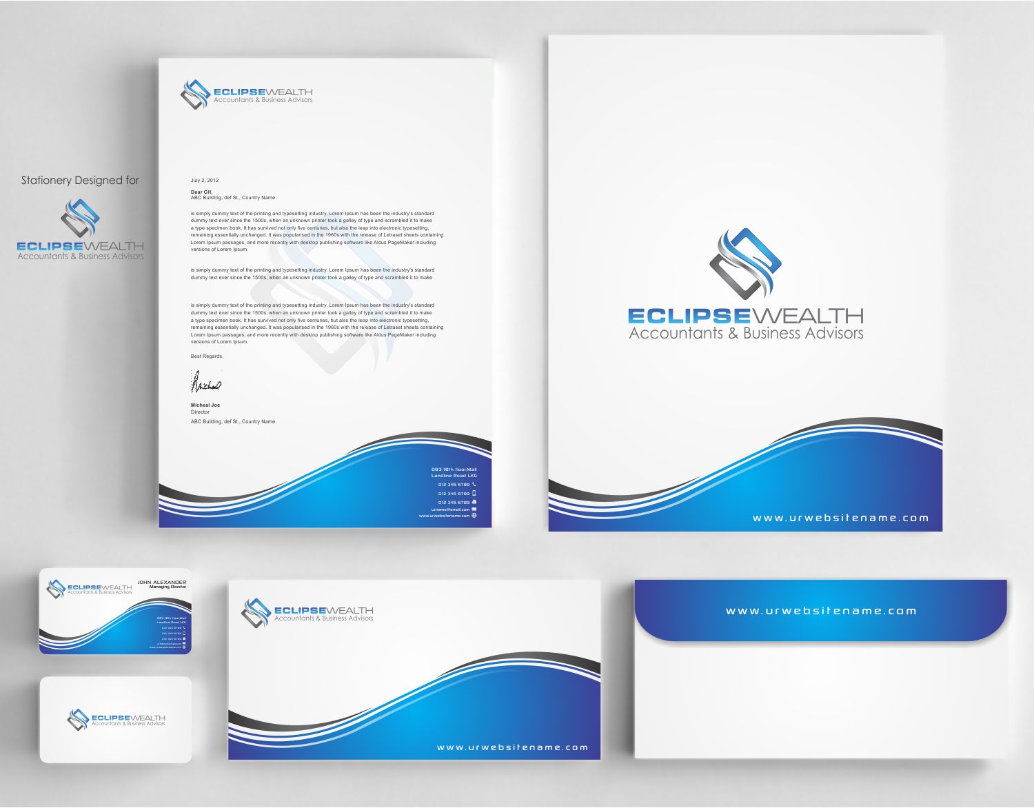 Stationery Design by szabist for Robson Accounting  | Design #14677441