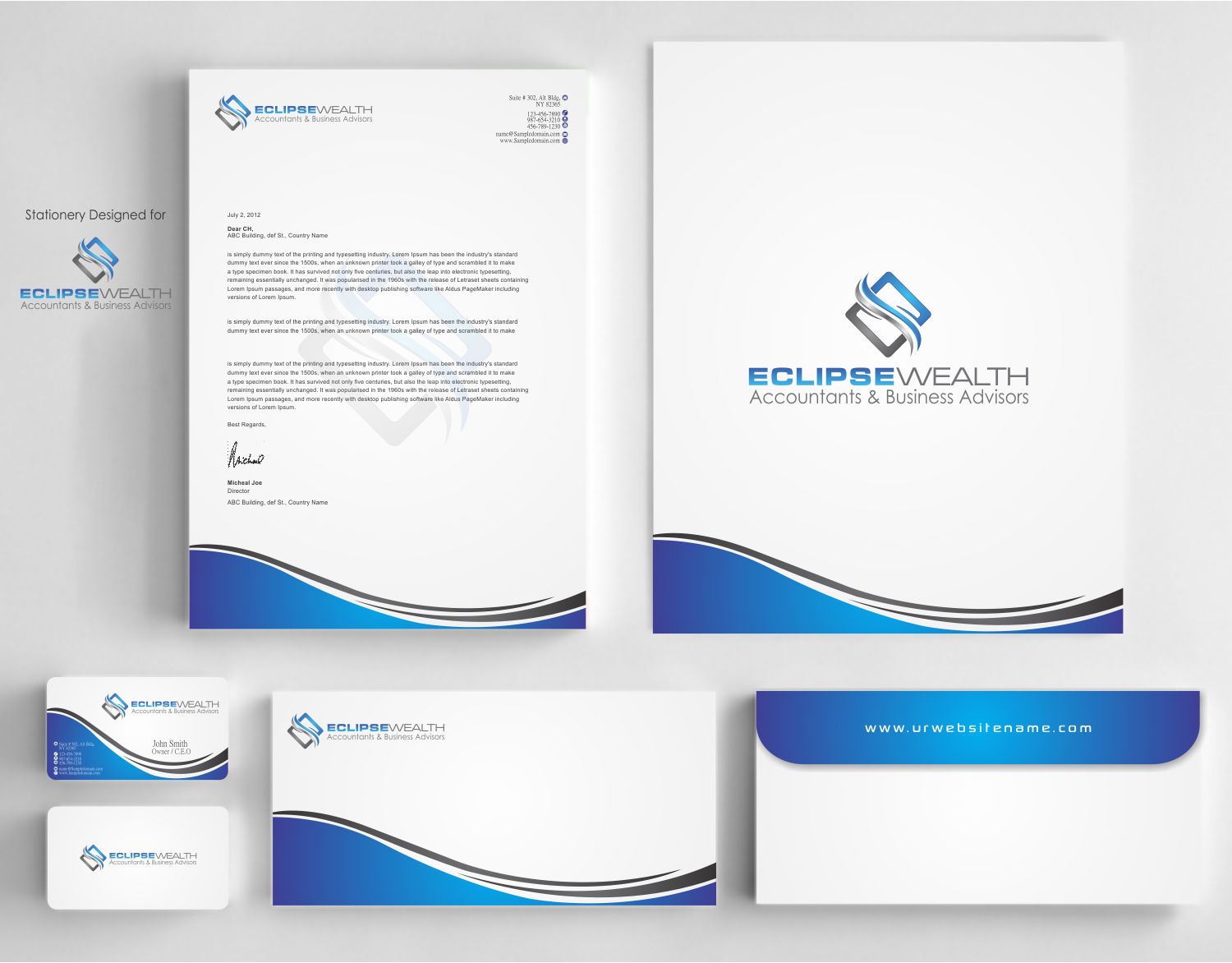 Stationery Design by szabist for Robson Accounting  | Design #14677447