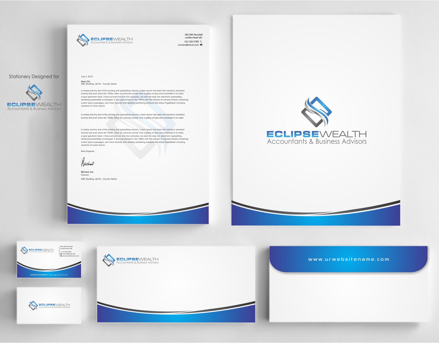 Stationery Design by szabist for Robson Accounting  | Design #14677449