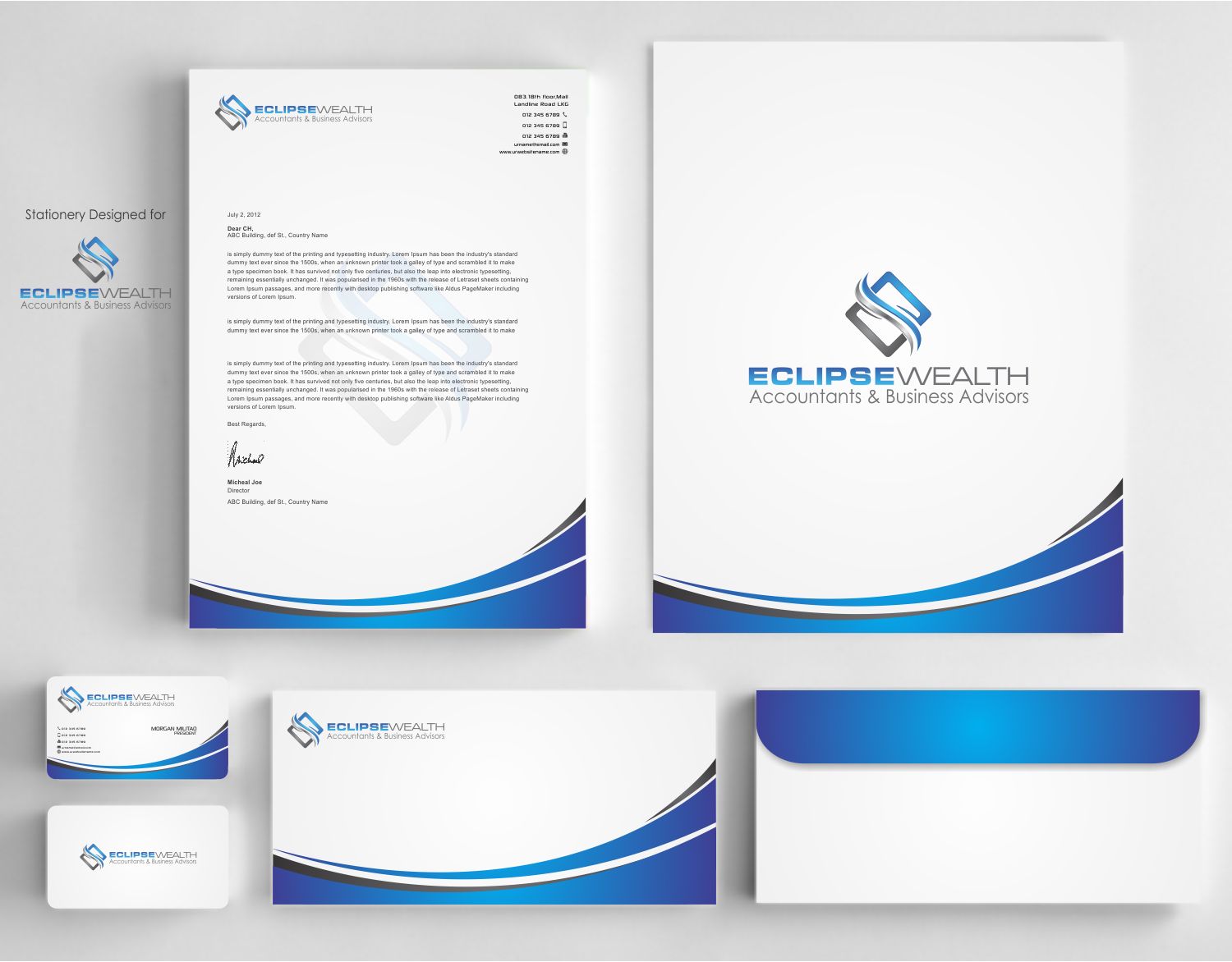 Stationery Design by szabist for Robson Accounting  | Design #14677451