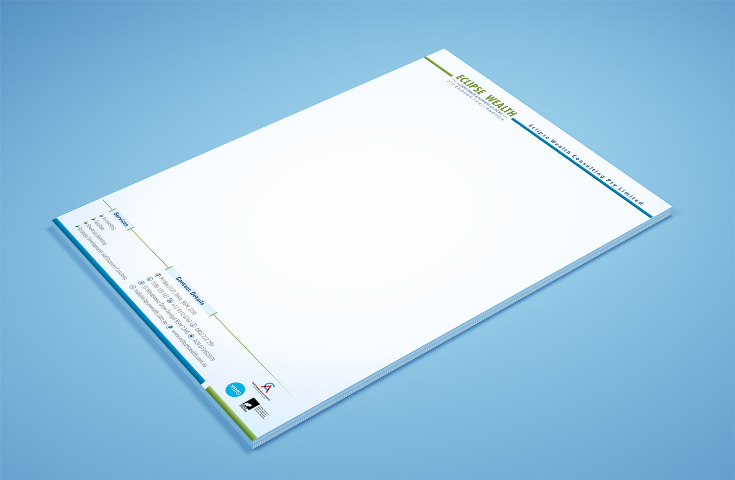 Stationery Design by Petter Goms for Robson Accounting  | Design #14677377