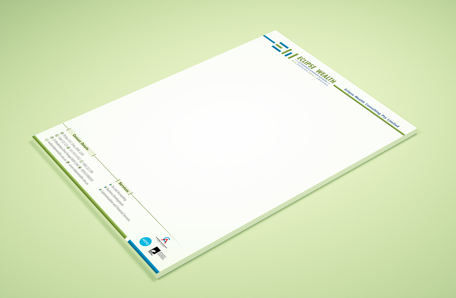 Stationery Design by Petter Goms for Robson Accounting  | Design #14677812
