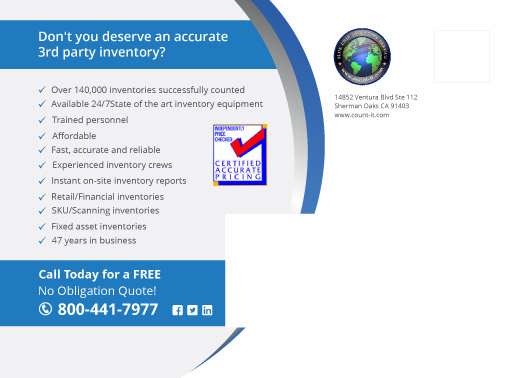 Diseño de Postal por alessandroevge para Blue Chip Inventory Service International | Diseño #14688487