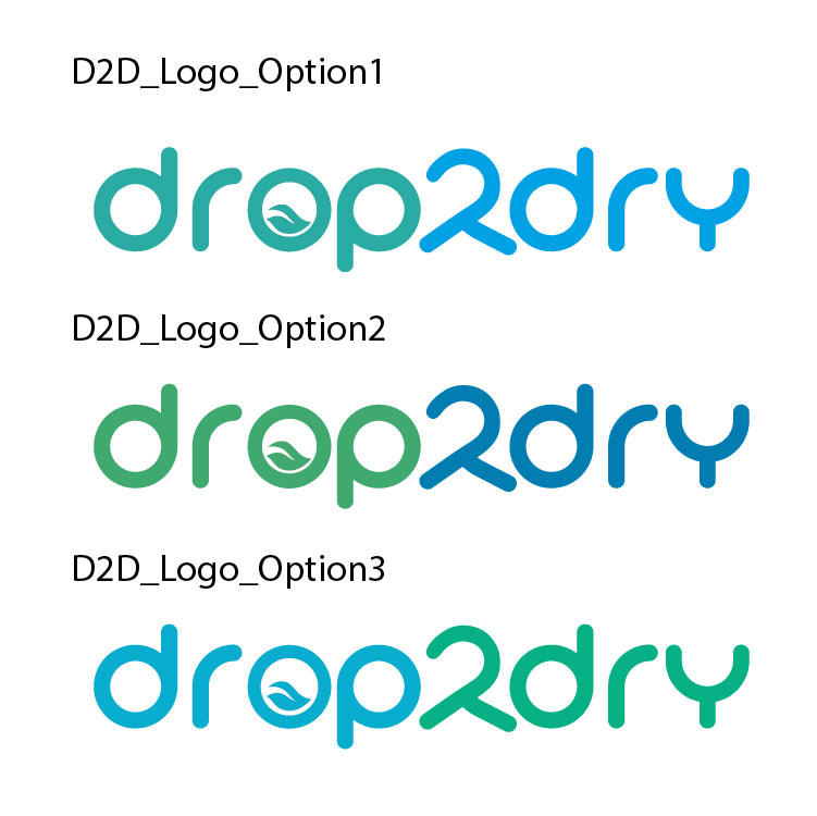 Logo Design by suejk for Drop2Dry | Design #14715252