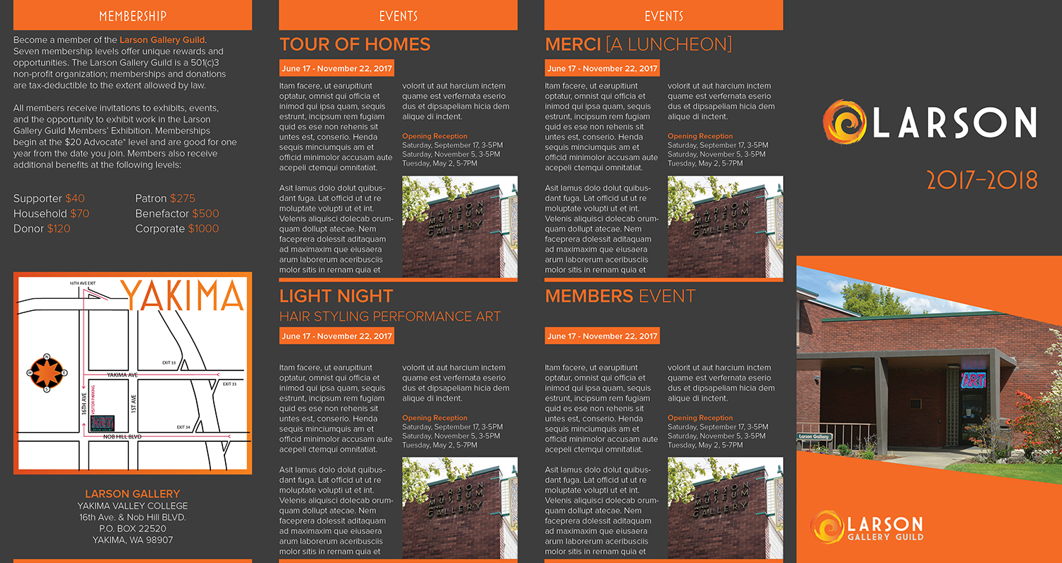 Brochure Design by Ellie Afonso for Larson Gallery | Design #14816783