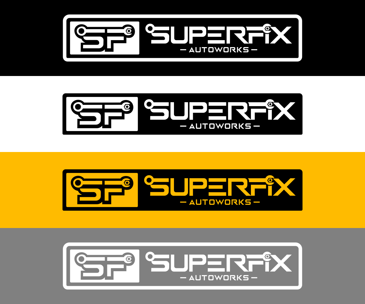 Diseño de Logo por El Ojo creativo para SuperFix Autoworks  | Diseño #14828655