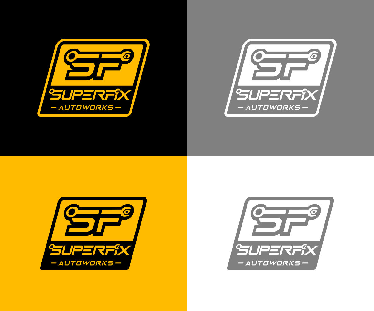 Logo Design by El Ojo creativo for SuperFix Autoworks  | Design #14828667