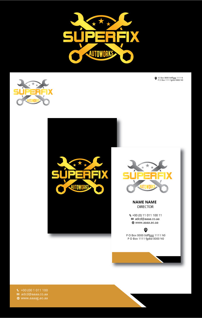 Logo Design by zebronicgraphic for SuperFix Autoworks  | Design #14756542