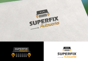 Logo Design by AMD Design for SuperFix Autoworks  | Design #14756509