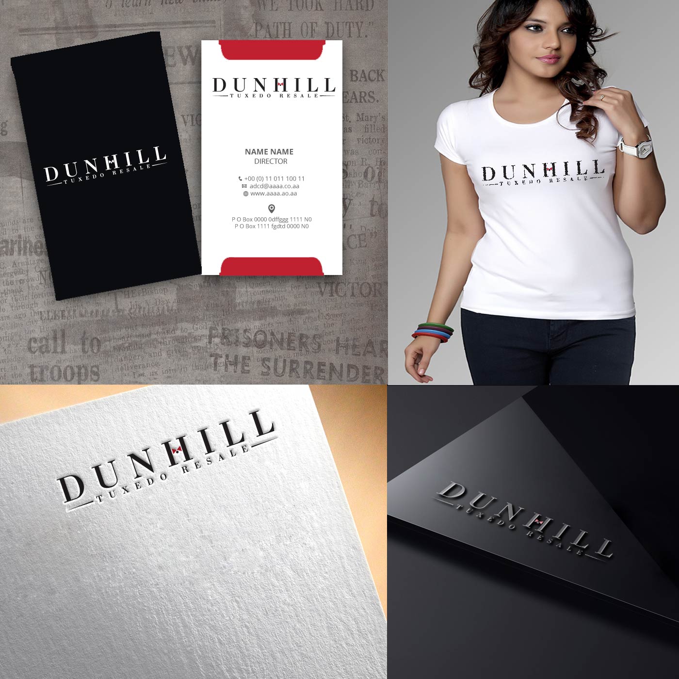 Logo Design by zebronicgraphic for Dunhill Formalwear, Inc.  | Design #14711538