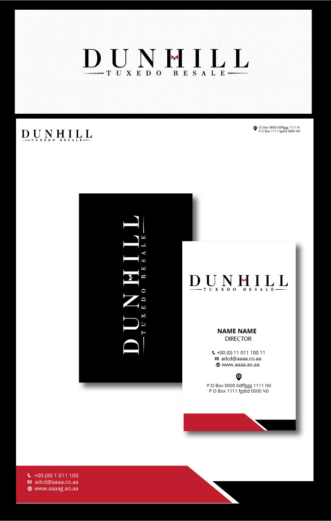 Logo Design by zebronicgraphic for Dunhill Formalwear, Inc.  | Design #14711542