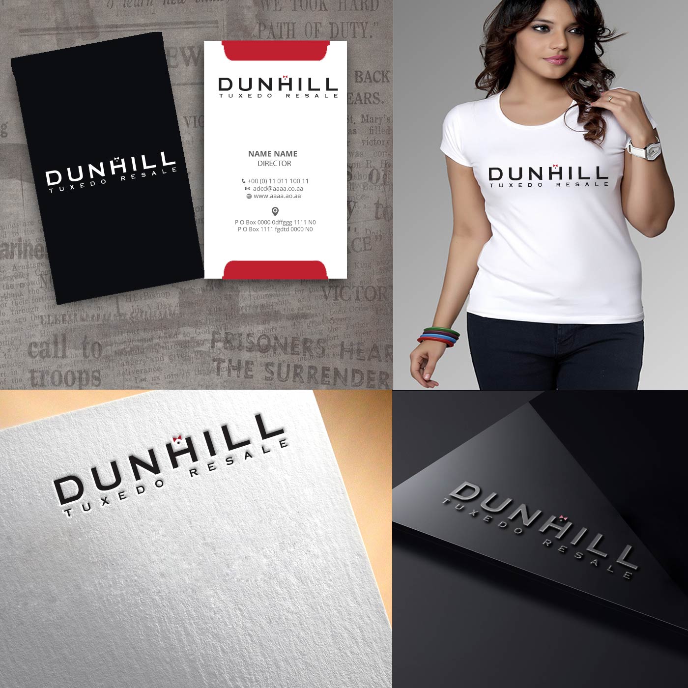 Logo Design by zebronicgraphic for Dunhill Formalwear, Inc.  | Design #14711543