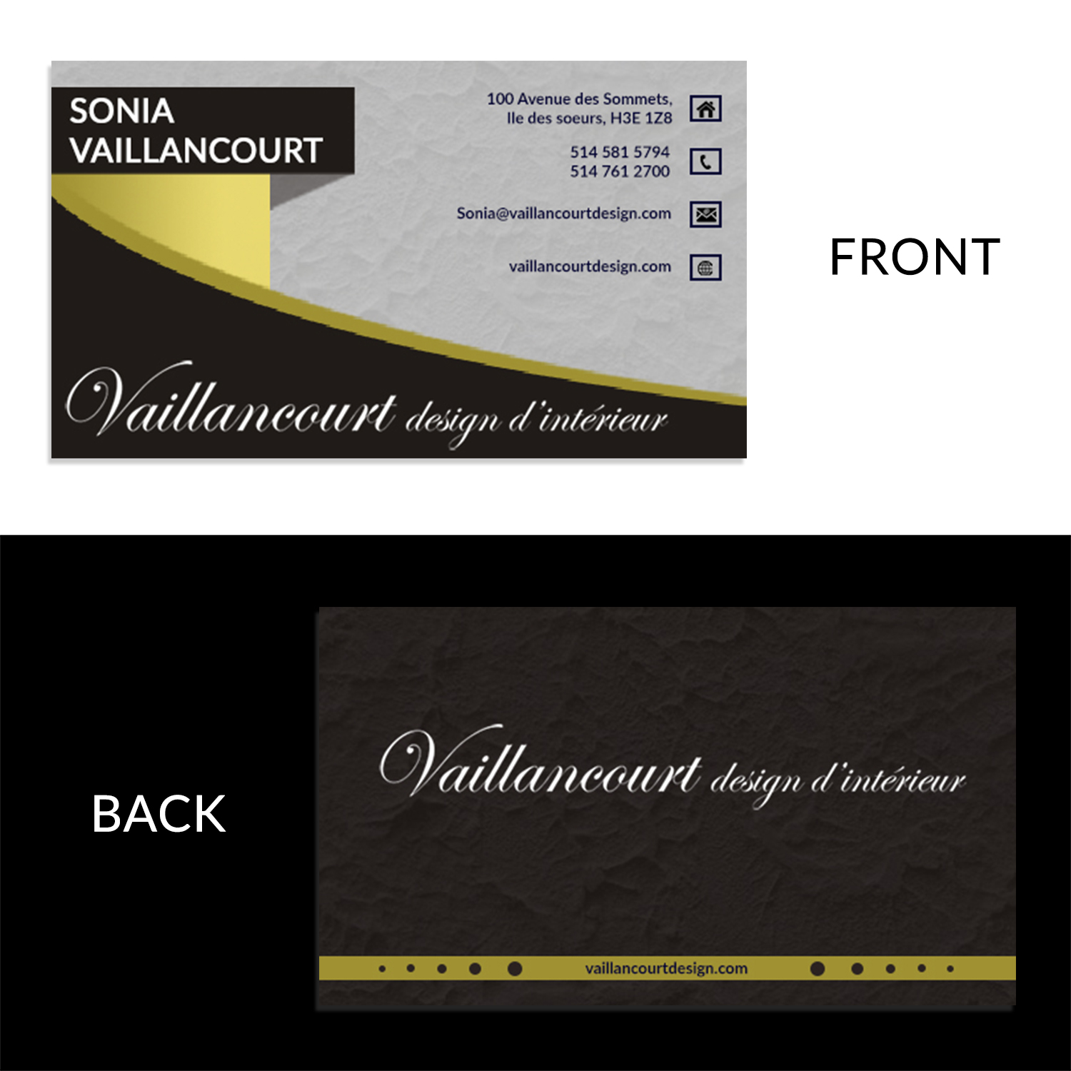 Business Card Design by shaz for this project | Design #14736815