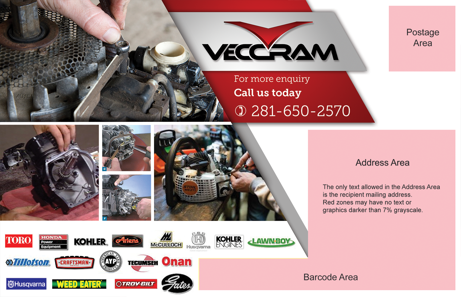 Postcard Design by Akshar Shailesh for VECCRAM | Design #14681233