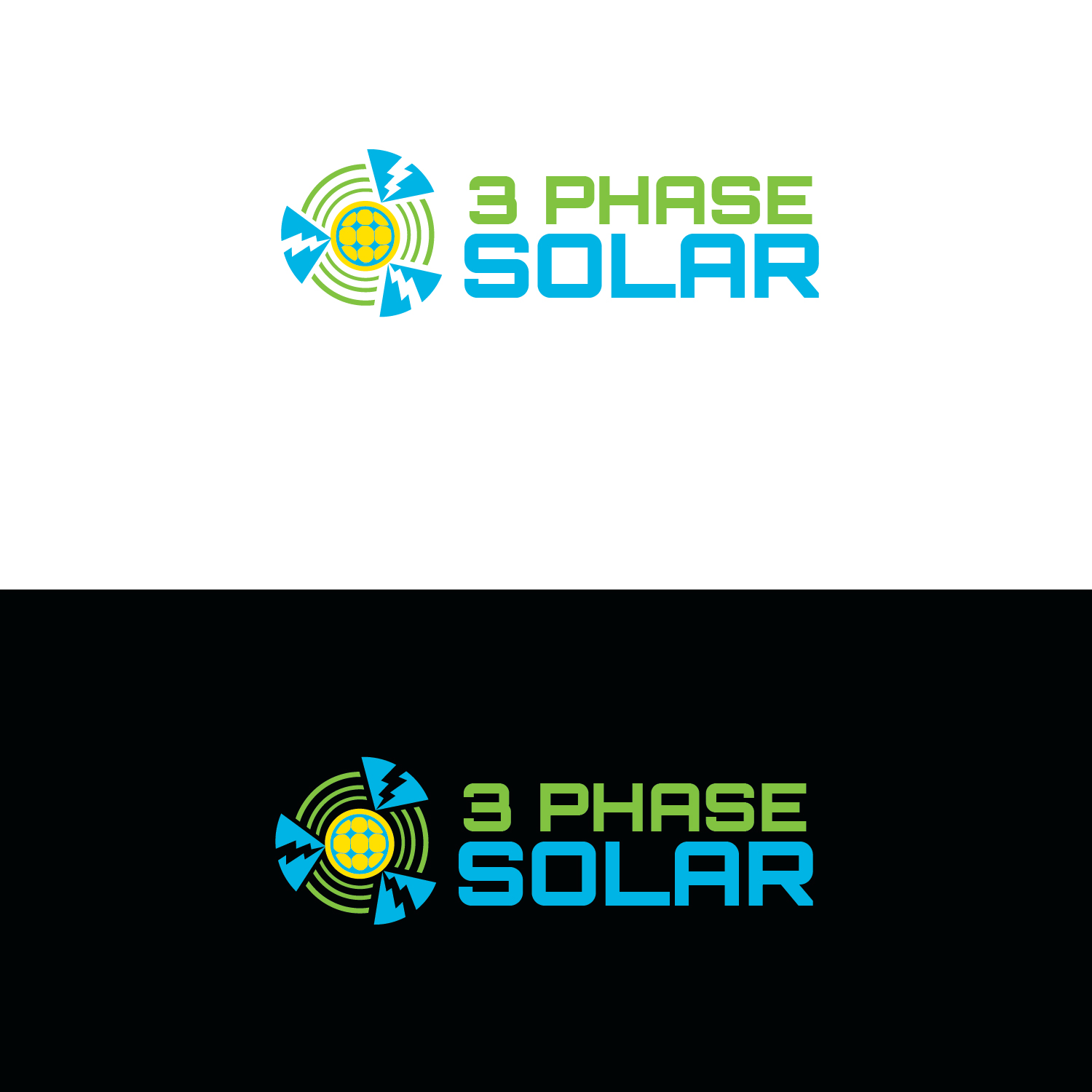 Logo Design by emptyboxgraphics for 3 Phase Solar | Design #14679870