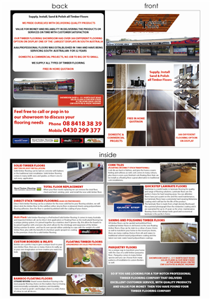 Diseño de Brochure por DAStudioDesigns para AAA.Professional Floors | Diseño: #570984