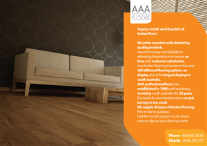 Brochure Design by Faisal Islam for AAA.Professional Floors | Design: #584939
