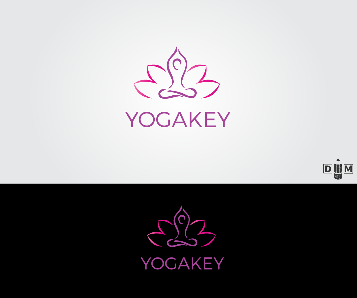 Logo Design by dmatas for yogakey | Design #14743981