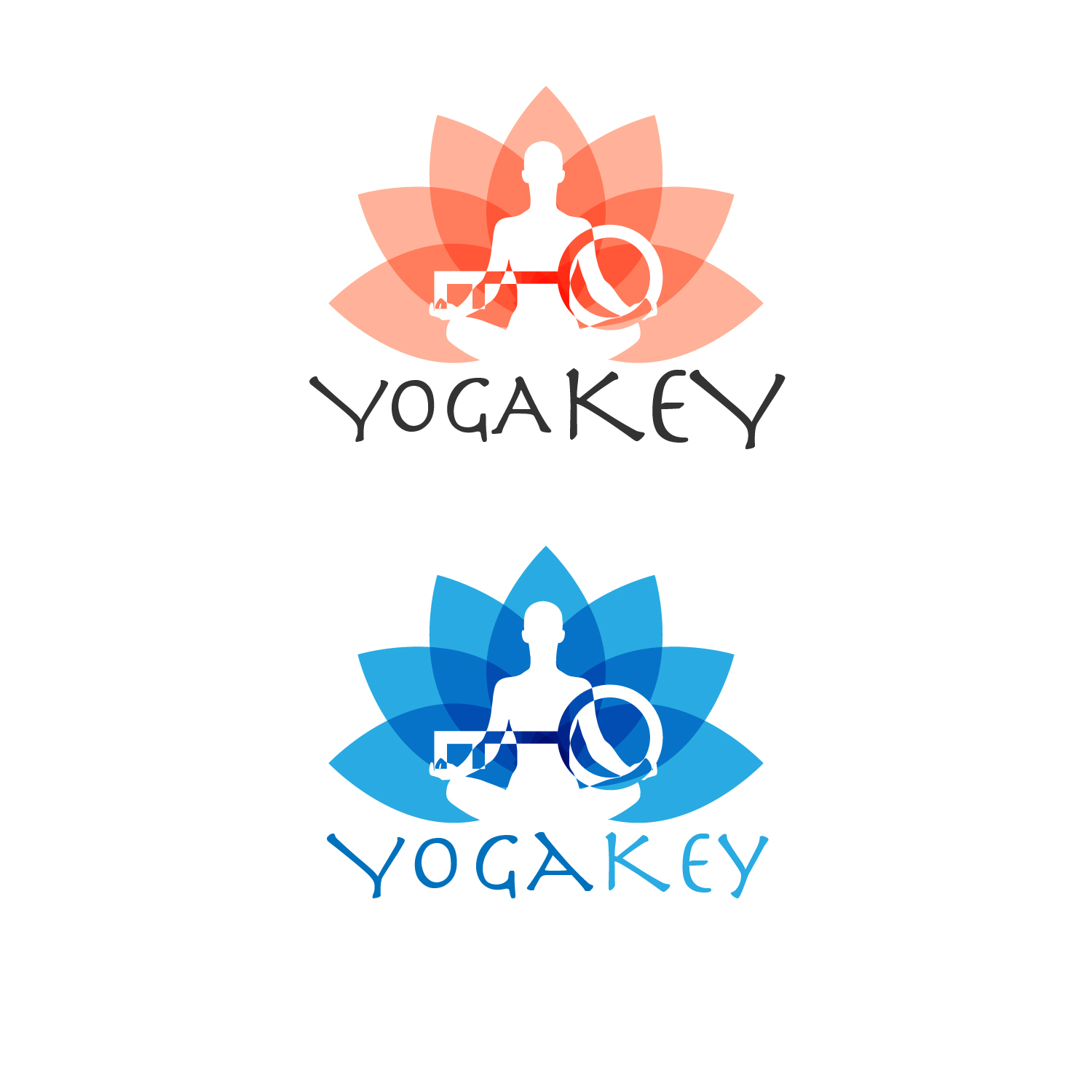 Logo Design by Razzvan for yogakey | Design #14877054