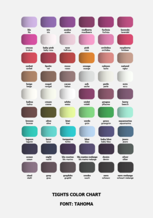 Tights Color Chart