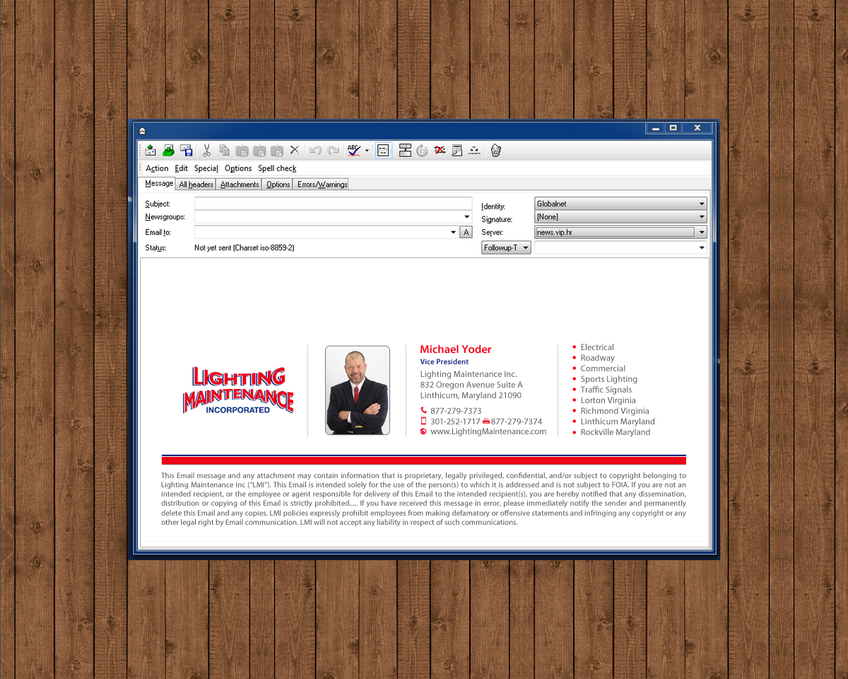 Schreibwaren-Design von chandrayaan.creative für Lighting Maintenance Inc | Design #16415494