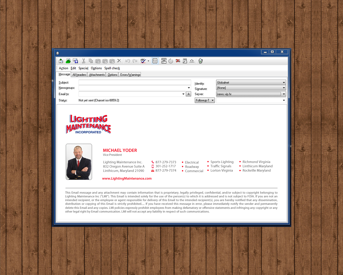 Schreibwaren-Design von chandrayaan.creative für Lighting Maintenance Inc | Design #16415542
