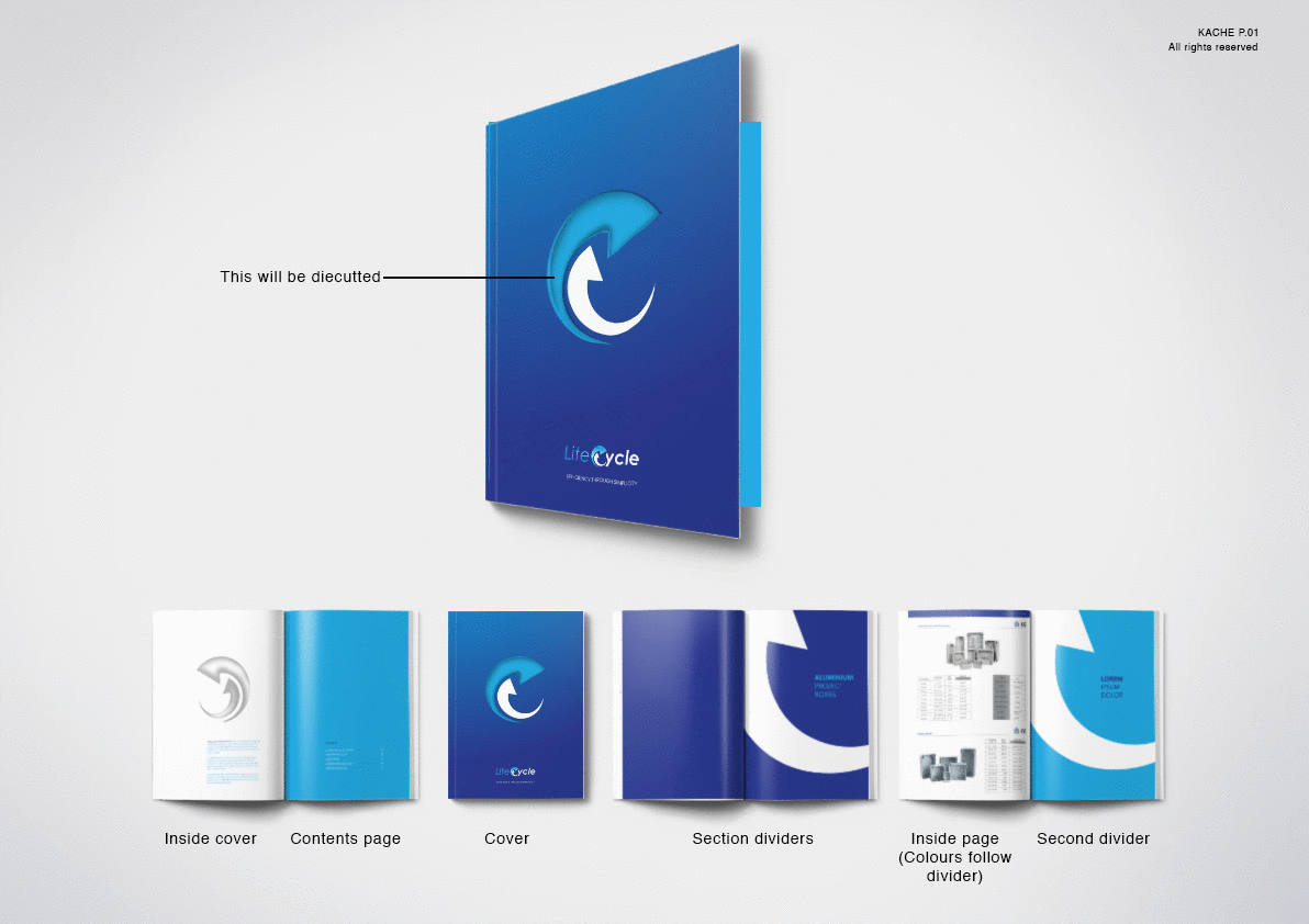 Catalogue Design by typo grain for Lite Cycle LLC | Design #14720042