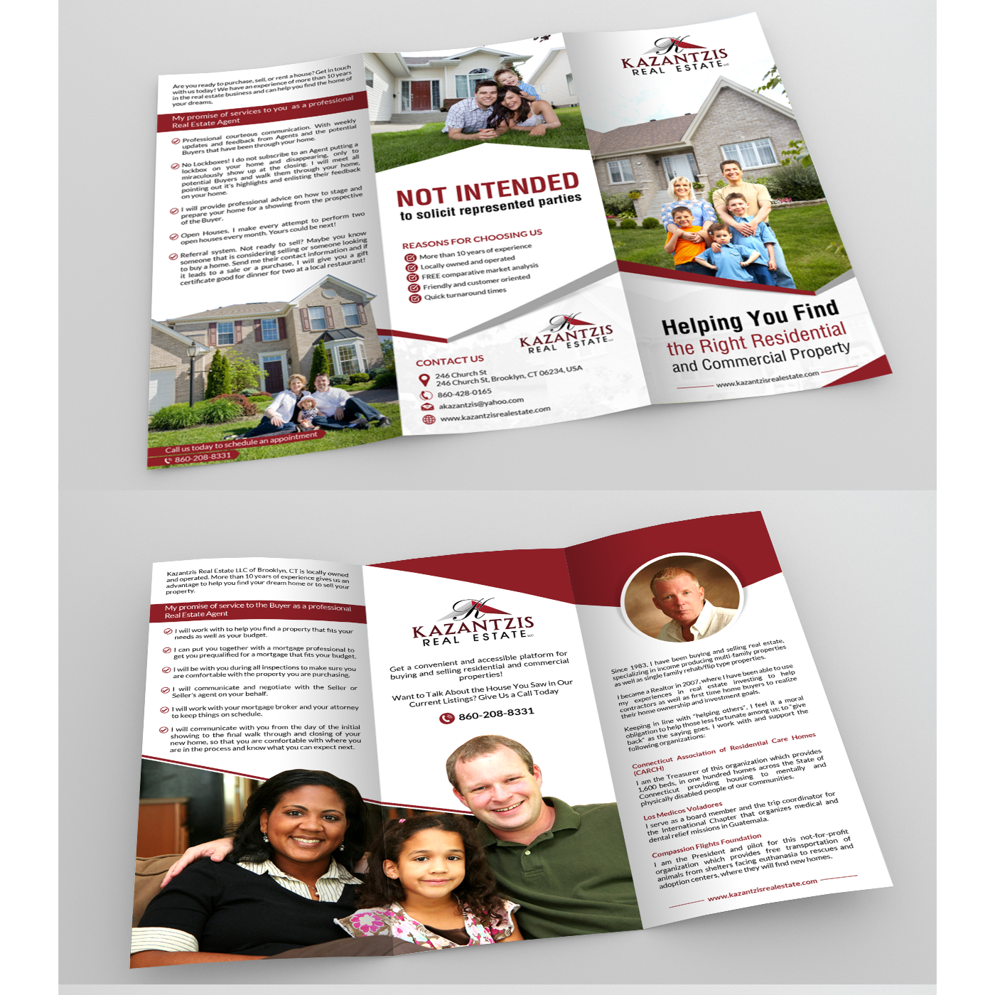 Brochure Design by debdesign for Kazantzis Real Estate, LLC. | Design #14718693