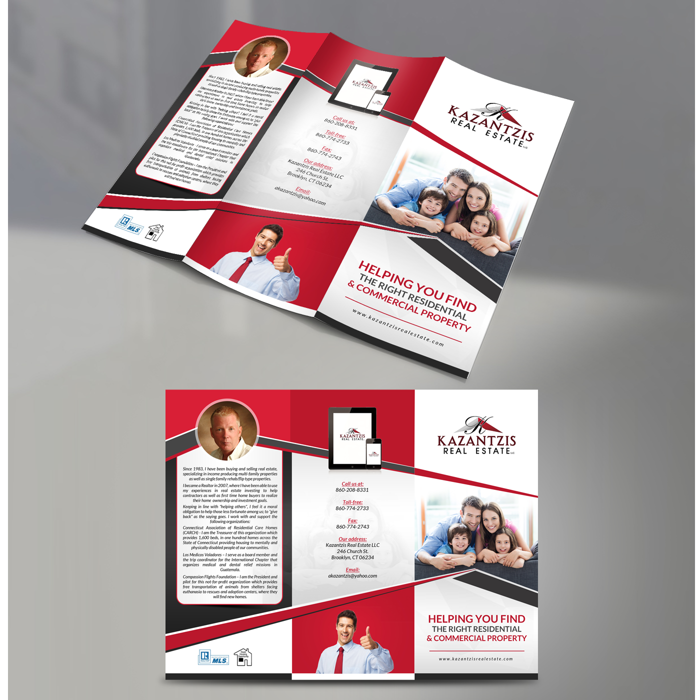 Brochure Design by debdesign for Kazantzis Real Estate, LLC. | Design #14735710