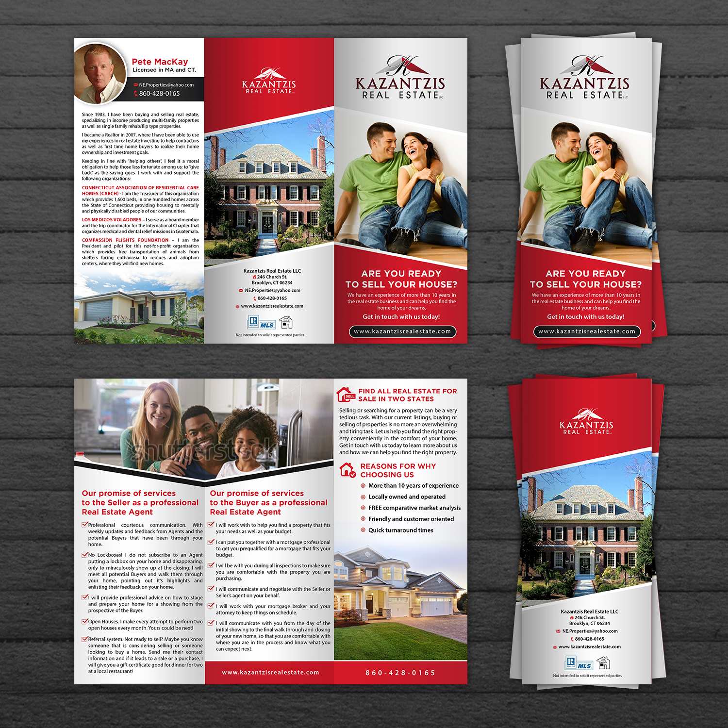Upmarket Serious Real Estate Brochure Design For Kazantzis Real