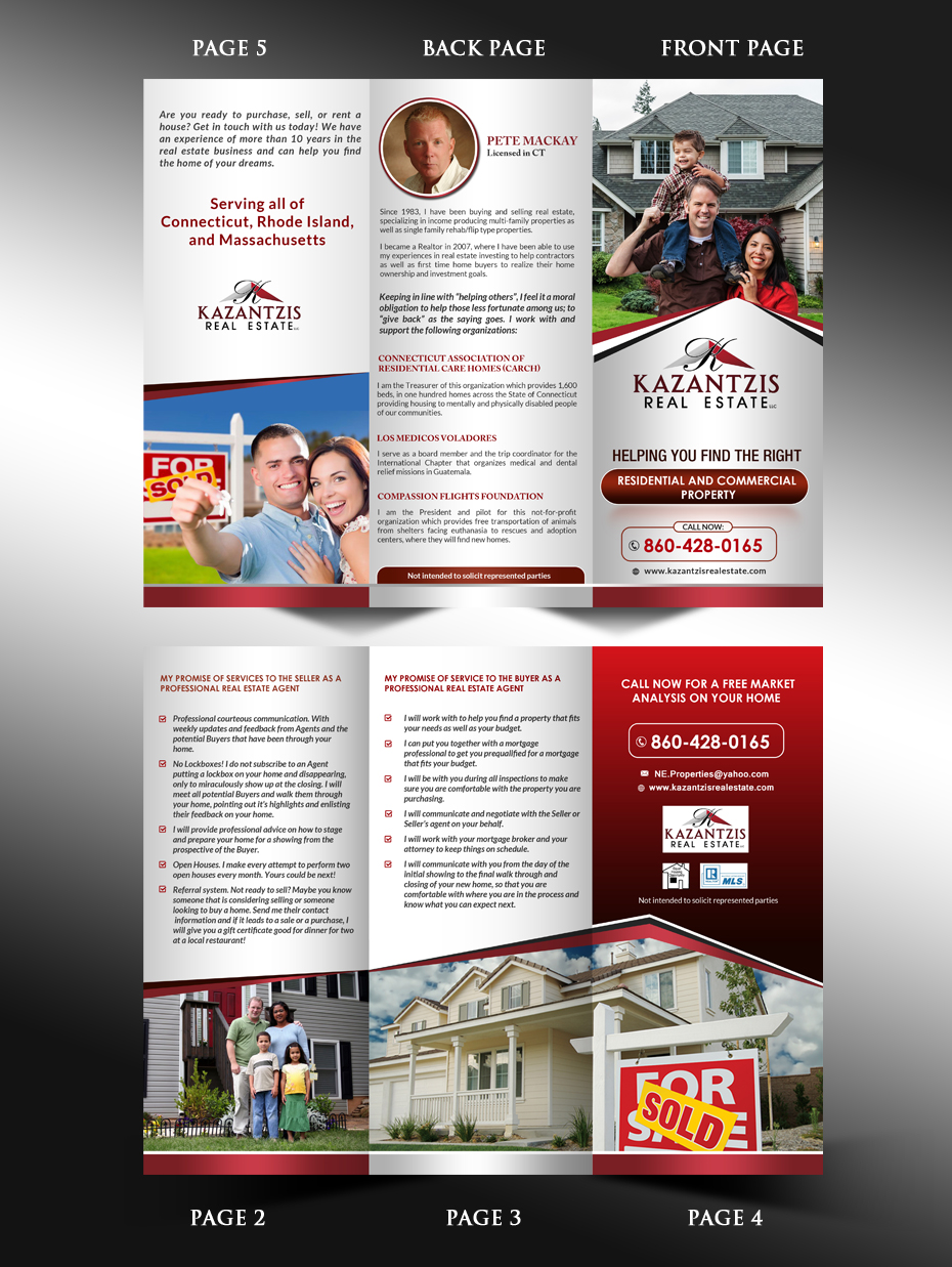 Brochure Design by innovative earth for Kazantzis Real Estate, LLC. | Design #14718326