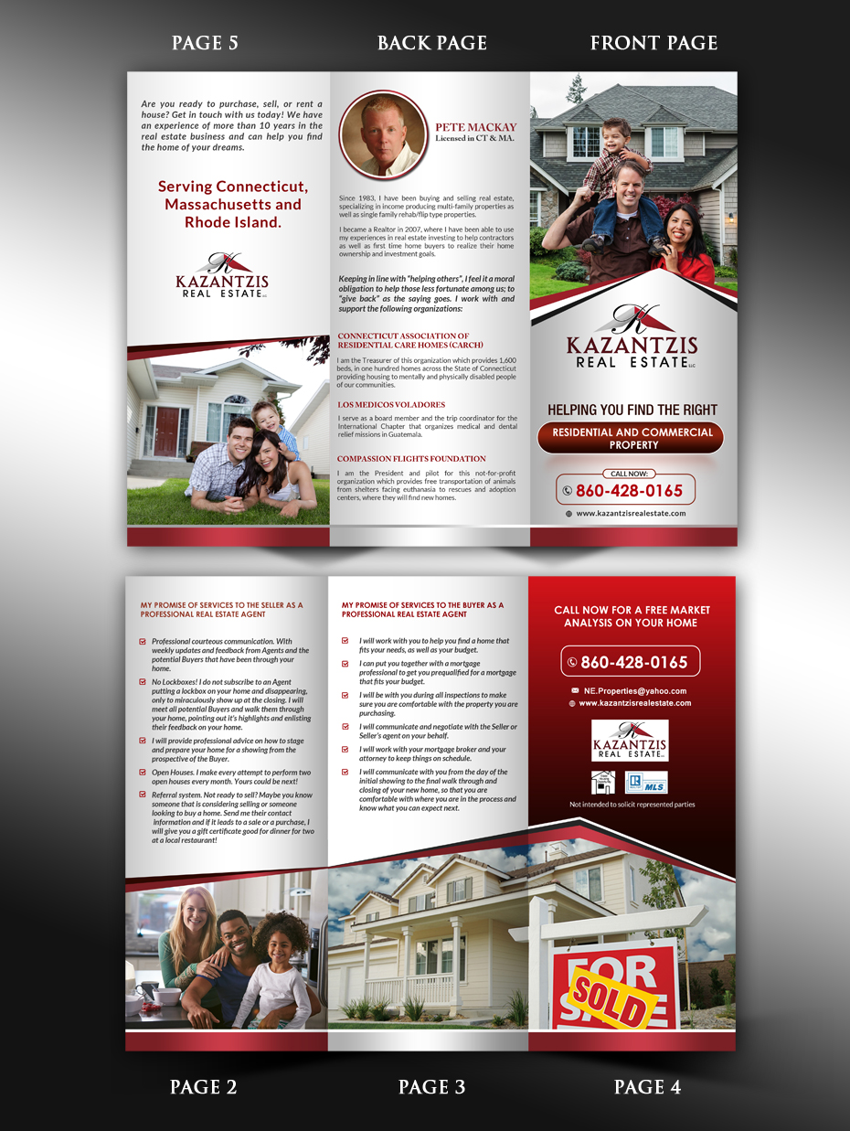 Brochure Design by innovative earth for Kazantzis Real Estate, LLC. | Design #14727893
