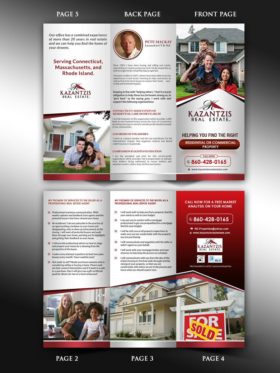 Brochure Design by innovative earth for Kazantzis Real Estate, LLC. | Design #14736699