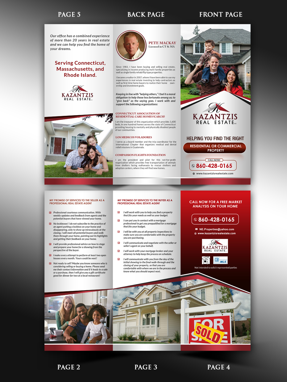 Broschüren-Design von innovative earth für Kazantzis Real Estate, LLC. | Design: #14737297
