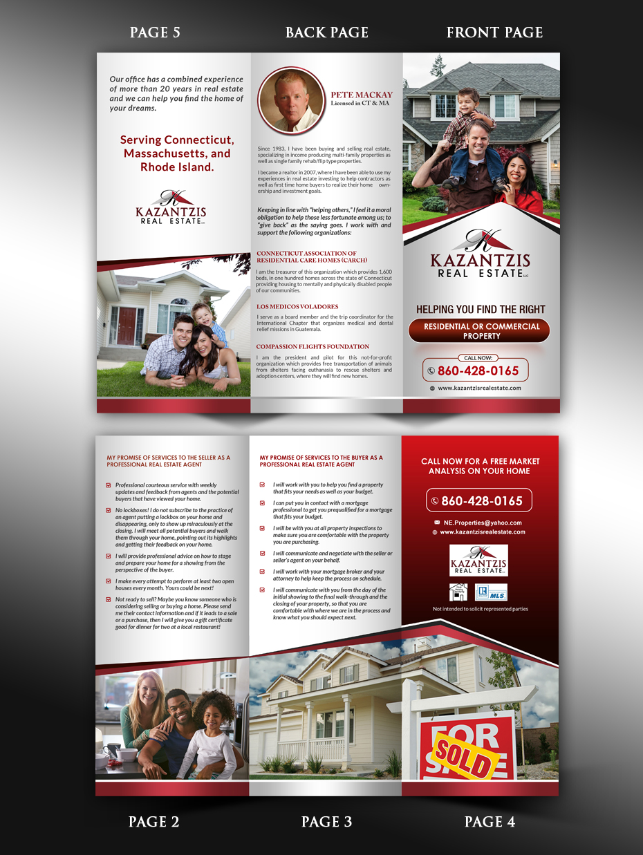 Brochure Design by innovative earth for Kazantzis Real Estate, LLC. | Design #14749921