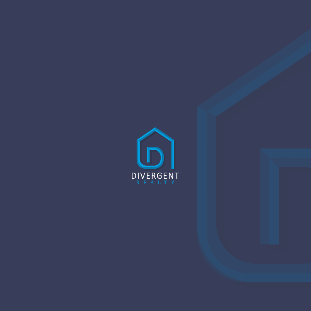 Logo Design by lamp for Divergent Realty  | Design #14810532