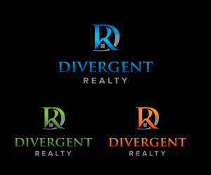 Logo Design by sourgraping for Divergent Realty  | Design: #14752949