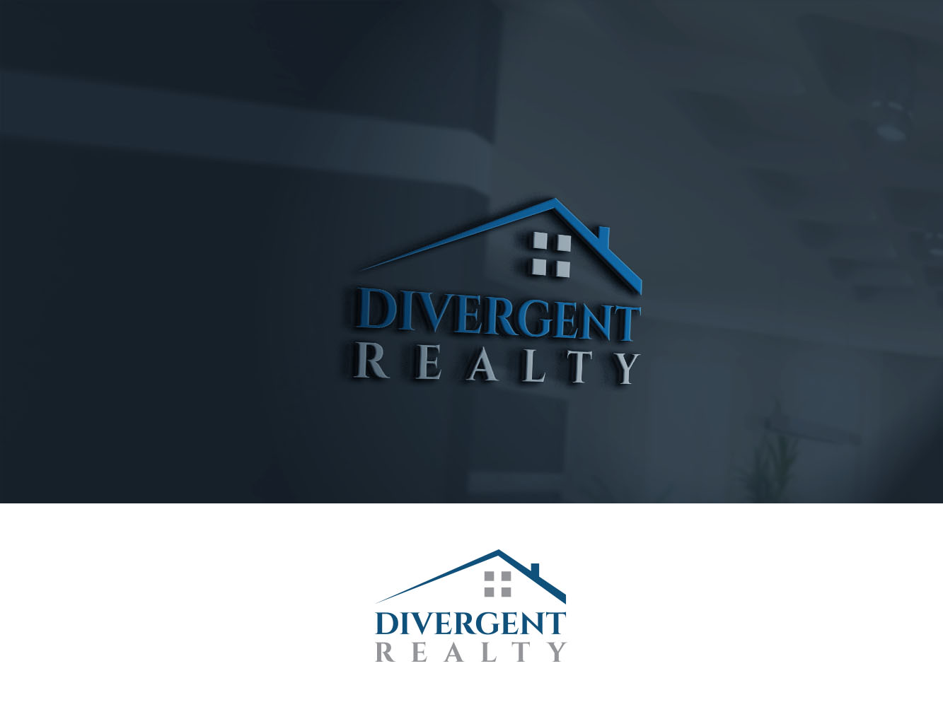 Logo Design by Verified artistry (Design garden) for Divergent Realty  | Design #14727967