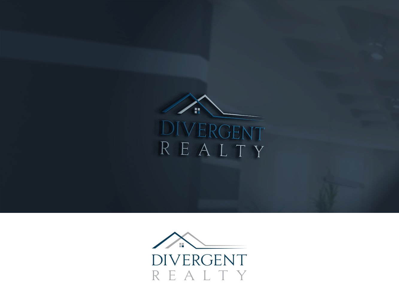 Logo Design by Verified artistry (Design garden) for Divergent Realty  | Design #14727970