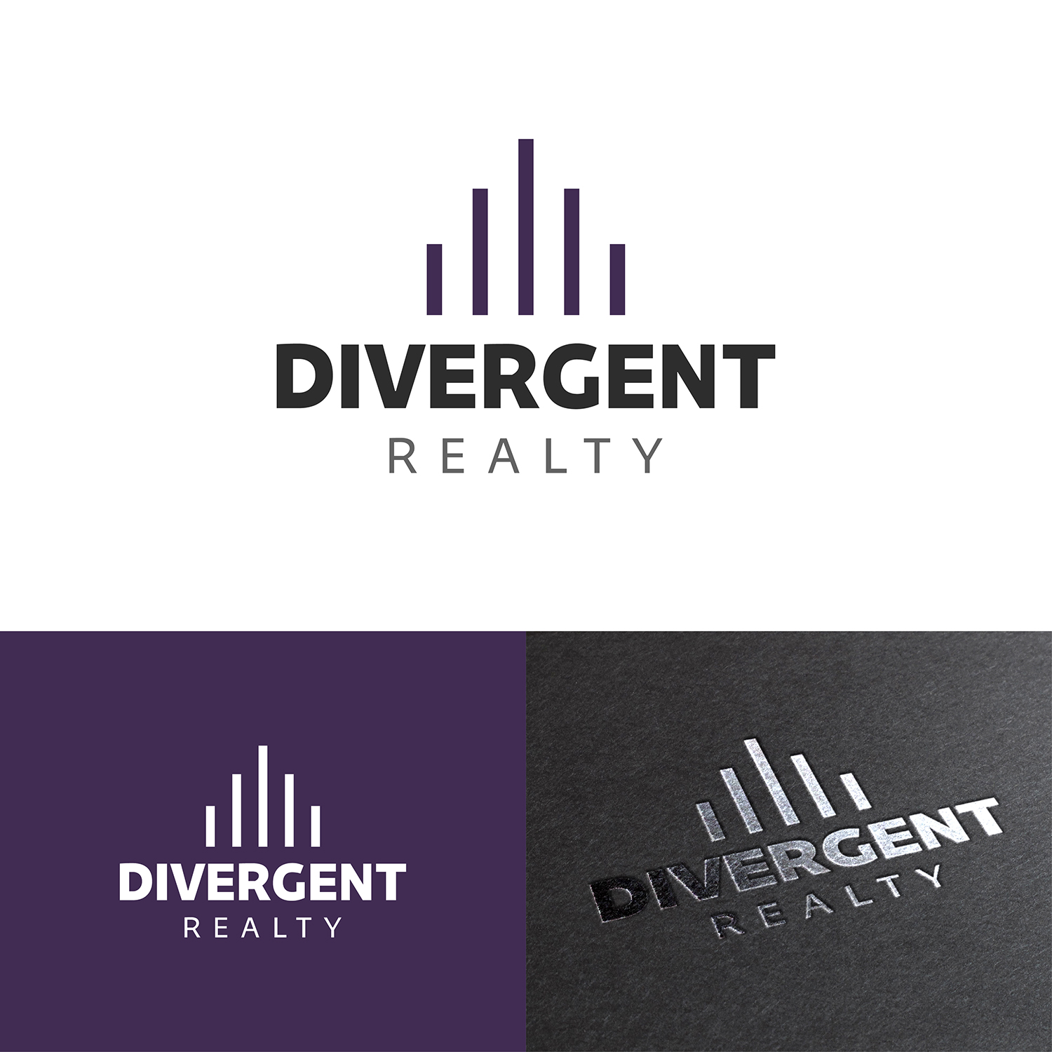 Logo Design by Knyaz for Divergent Realty  | Design #14827088