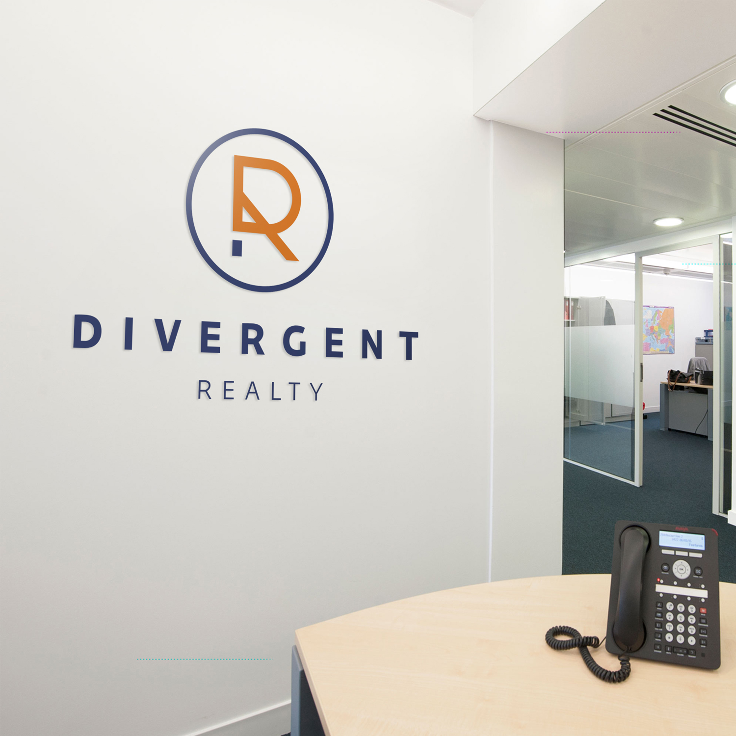 Logo Design by Knyaz for Divergent Realty  | Design #14850796