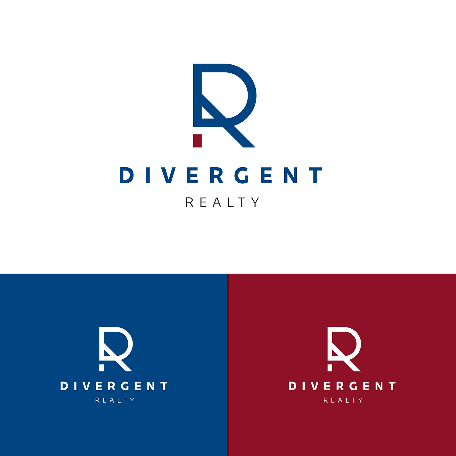 Logo Design by Knyaz for Divergent Realty  | Design #14863121