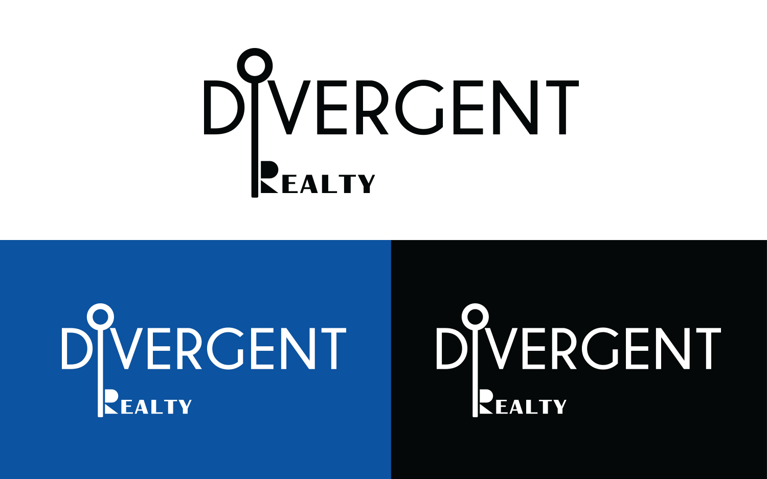 Logo Design by Grafactory for Divergent Realty  | Design #14736612