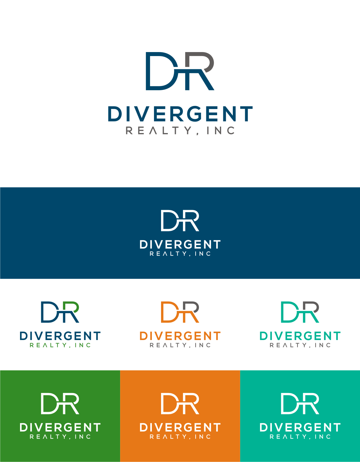 Logo Design by MKR for Divergent Realty  | Design #14723736