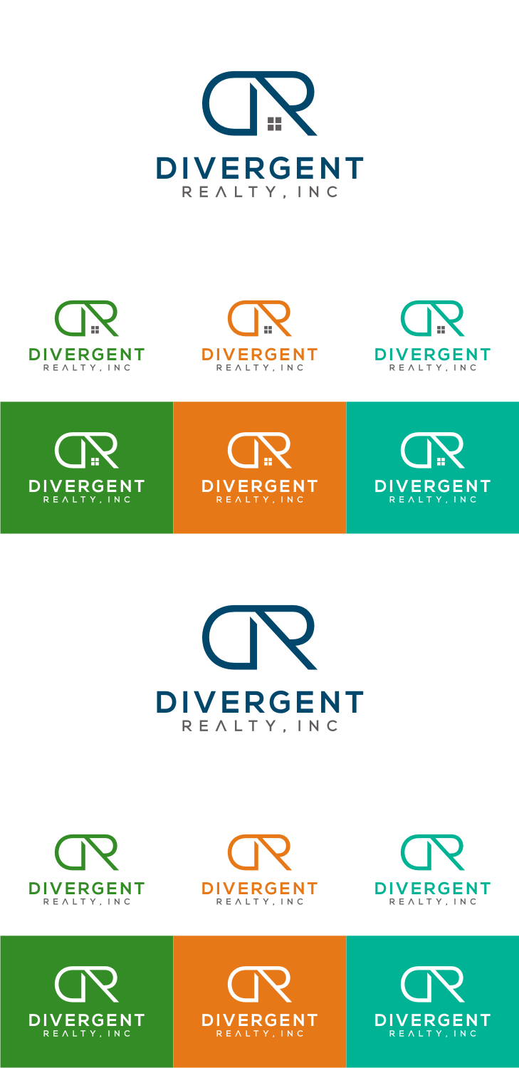 Logo Design by MKR for Divergent Realty  | Design #14723737