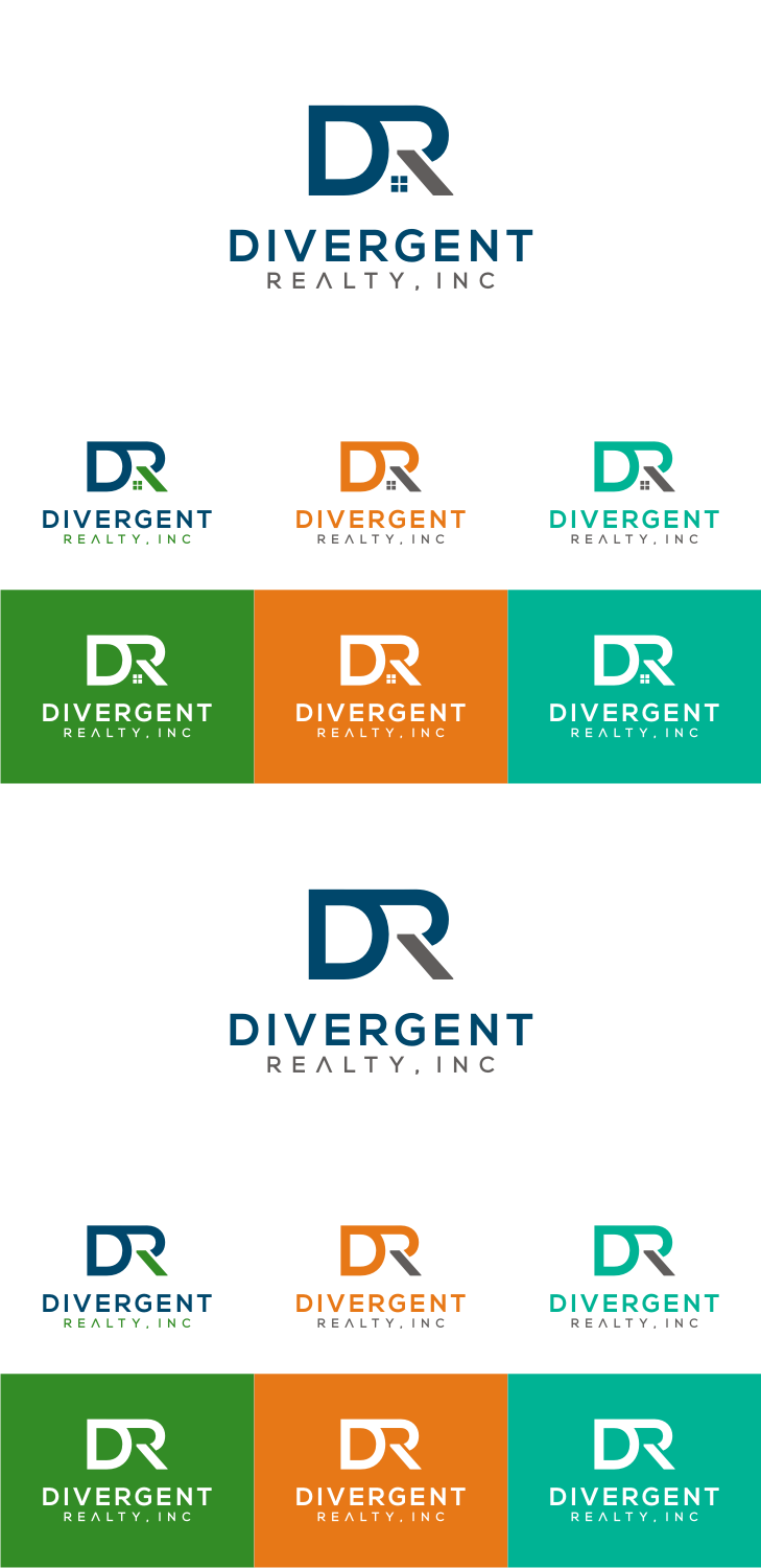 Logo Design by MKR for Divergent Realty  | Design #14723738