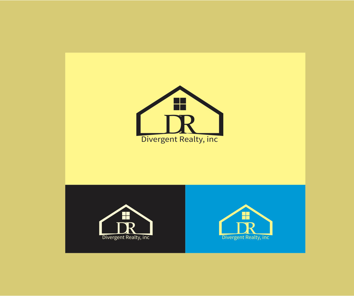 Logo Design by shape line for Divergent Realty  | Design #14729095